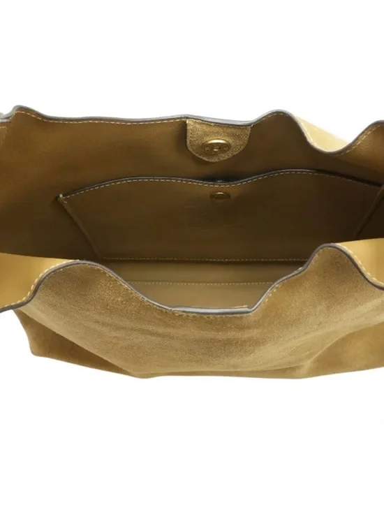 Coach Sand Brooklyn Suede Shoulder Hobo Bag - Picture 3 of 3